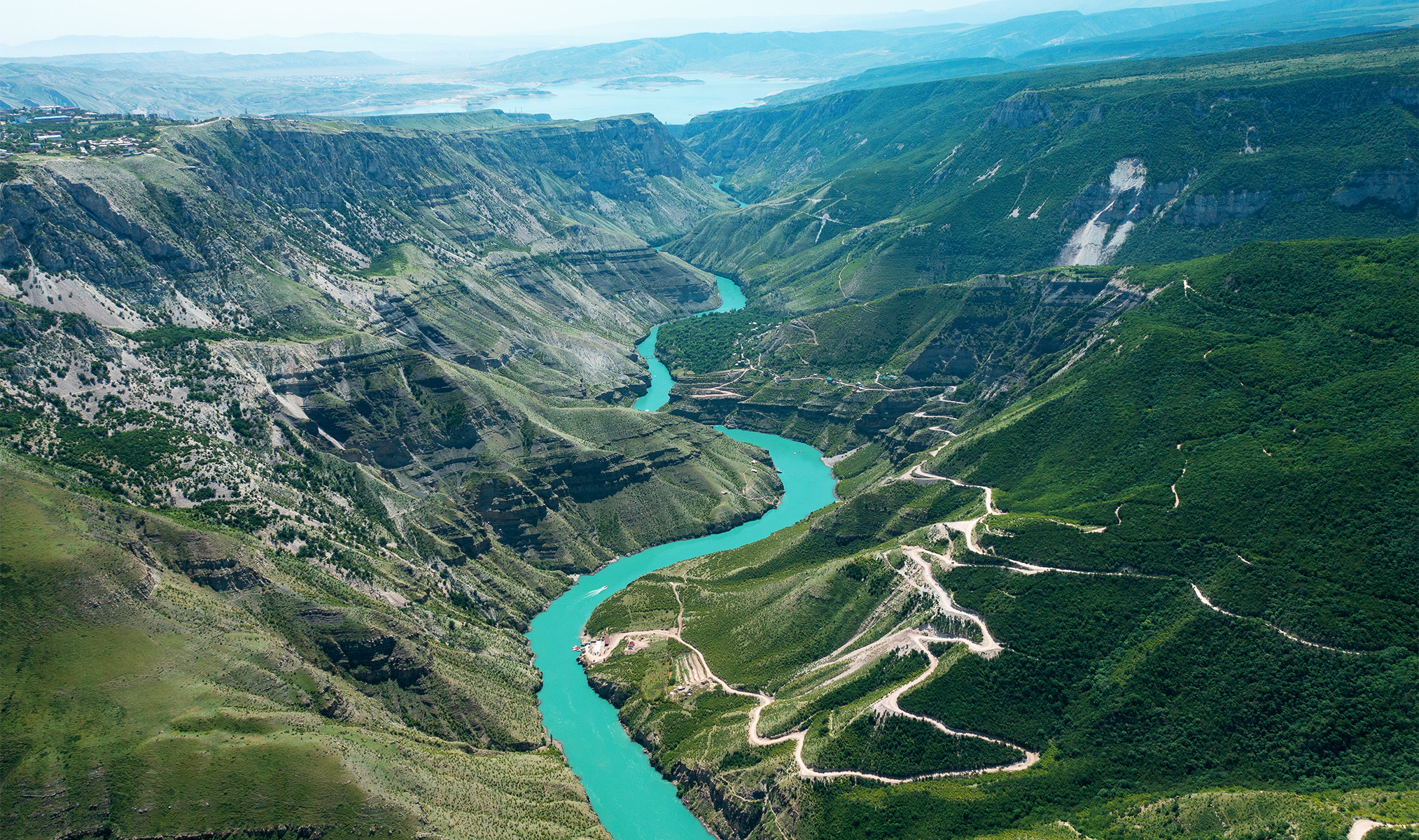 Сулакский каньон — вид с обрыва